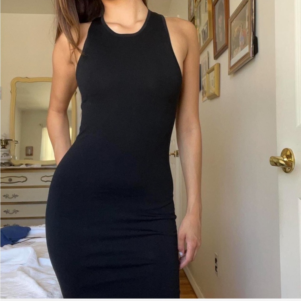 Miaou Black Midi Dress